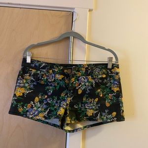 Floral mini shorts
